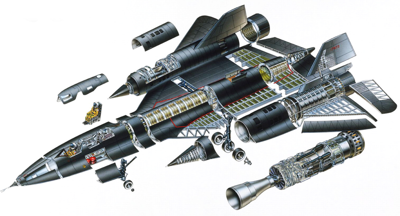 Illustration for article titled Fascinating photos reveal how they built the SR-71 Blackbird